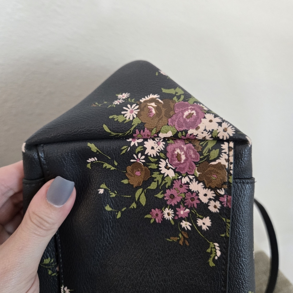 Coach Ava Tote F28965 Floral Bundle Print Midnight - Picture 12 of 15